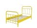 Metallbett >NEW YORK< in Gelb aus Metall - 210x111x98cm (BxHxT)