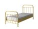 Metallbett >NEW YORK< in Gelb aus Metall - 210x111x98cm (BxHxT)