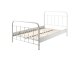Metallbett >NEW YORK< in Weiß aus Metall - 210x111x128,5cm (BxHxT)