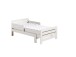 Kinderbett >JUMPER< in weiß lackiert - 204x65x99,5 (BxHxT)
