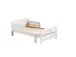Kinderbett >JUMPER< in weiß lackiert - 204x65x99,5 (BxHxT)
