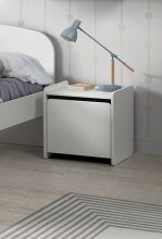 Nachtkonsole >KIDDY< in weiß aus MDF - 40x41x36cm (BxHxT)