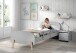 Bettschutzgitter >KIDDY< in hellgrau - 90,5x24,5x5,5 (BxHxT)