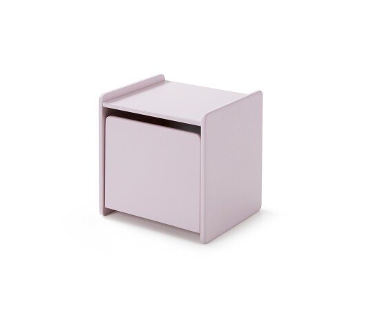 Nachtkonsole >KIDDY< in rosa aus MDF - 40x41x36cm (BxHxT)