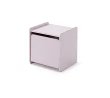 Nachtkonsole >KIDDY< in rosa aus MDF - 40x41x36cm...