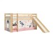 Spielbett >PINO< in Kiefer massiv natur lackiert - 210x114x218 (BxHxT)
