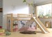 Spielbett >PINO< in Kiefer massiv natur lackiert - 210x114x218 (BxHxT)
