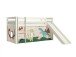 Spielbett >PINO< in Kiefer massiv weiß lackiert - 210x114x218 (BxHxT)
