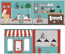 Spielbett >PINO< in Kiefer massiv grau lackiert - 210x114x218 (BxHxT)