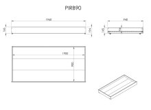Etagenbett >PINO< in Kiefer massiv weiß lackiert - 210x161x105 (BxHxT)