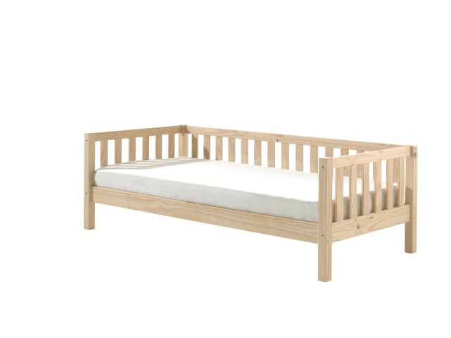 Funktionsbett >FRITZ< in Kiefer massiv Ausführung Milky Pine aus Massive Kiefer