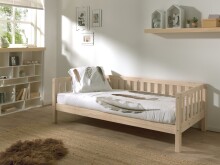 Funktionsbett >FRITZ< in Kiefer massiv Ausführung Milky Pine aus Massive Kiefer