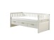 Funktionsbett >FRITZ< in Kiefer massiv weiß lackiert - 211,2x85,5x97,8 (BxHxT)