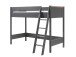 Hochbett >LONDON< in Anthrazit/Buche - 210x160x139cm (BxHxT)