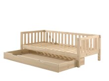 Funktionsbett >FRITZ< in Kiefer massiv Ausführung Milky Pine aus Massive Kiefer