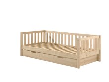 Funktionsbett >FRITZ< in Kiefer massiv Ausführung Milky Pine aus Massive Kiefer