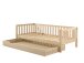 Funktionsbett >FRITZ< in Kiefer massiv Ausführung Milky Pine aus Massive Kiefer
