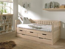 Funktionsbett >FRITZ< in Kiefer massiv...