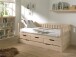 Funktionsbett >FRITZ< in Kiefer massiv Ausführung Milky Pine aus Massive Kiefer