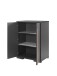 Hochbett >LONDON< in Anthrazit/Buche - 210x160x139cm (BxHxT)