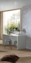 Hochbett >LONDON< in Weiß/Buche - 210x160x139cm (BxHxT)