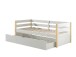 Funktionsbett >MARGRIT< in Weiß/Kiefer natur - 211,2x76,6x97,8 (BxHxT)