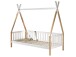 Hausbett >TIPI< in Weiß/Kiefer natur aus Massive Kiefer - 206x185,1x96cm (BxHxT)