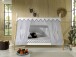 Hausbett >TIPI< in Weiß/Kiefer natur aus Massive Kiefer - 206x158,2x98cm (BxHxT)