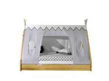 Hausbett >TIPI< in Weiß/Kiefer natur aus...
