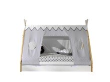 Hausbett >TIPI< in Weiß/Kiefer natur aus...