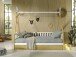 Hausbett >TIPI< in Weiß/Kiefer natur aus Massive Kiefer - 206x185,1x96cm (BxHxT)