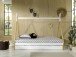Hausbett >TIPI< in Weiß/Kiefer natur aus Massive Kiefer - 206x158,2x98cm (BxHxT)