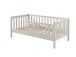 Kinderbett >TODDLER< in Weiß aus Massive Kiefer - 148x60x76cm (BxHxT)