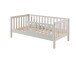 Kinderbett >TODDLER< in Weiß aus Massive Kiefer - 148x60x76cm (BxHxT)