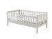 Kinderbett >TODDLER< in Weiß aus Massive Kiefer - 148x60x76cm (BxHxT)