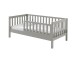 Kinderbett >TODDLER< in Grau aus Massive Kiefer - 148x60x76cm (BxHxT)