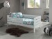 Kinderbett >TODDLER< in Weiß aus Massive Kiefer - 143,6x56x70cm (BxHxT)