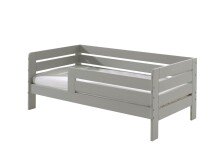 Kinderbett >TODDLER< in Grau aus Massive Kiefer -...