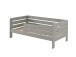 Kinderbett >TODDLER< in Grau aus Massive Kiefer - 143,6x56x70cm (BxHxT)