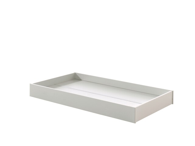 Kinderbett >TODDLER< in Weiß aus Massive Kiefer - 138,5x14x73,6cm (BxHxT)