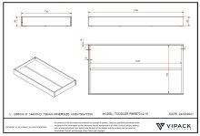 Kinderbett >TODDLER< in Grau aus Massive Kiefer - 143,6x56x70cm (BxHxT)
