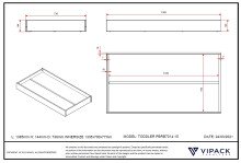 Kinderbett >TODDLER< in Grau aus Massive Kiefer - 143,6x56x70cm (BxHxT)