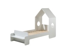 Kinderbett >CASAMI< in Weiß aus MDF - 229,5x147,6x93,6cm (BxHxT)
