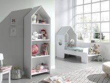 Regal >CASAMI< in Weiß aus MDF - 57,6x171,3x37cm (BxHxT)