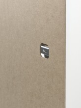 Kleiderschrank >CASAMI< in Korpus Weiß / Front Grau / Rillenprofil waagerecht