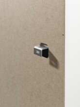 Wäscheschrank >CASAMI< in Korpus Weiß / Front Pink, Weiß, Grau, Mint aus MDF