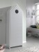 Wäscheschrank >CASAMI< in Korpus Weiß / Front Pink, Weiß, Grau, Mint aus MDF