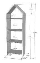 Kleiderschrank >CASAMI< in Korpus Weiß / Front Weiß - 115,2x171,3x37 (BxHxT)