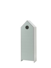 Kleiderschrank >CASAMI< in Korpus Weiß / Front Mint - 115,2x171,3x37 (BxHxT)