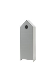 Kleiderschrank >CASAMI< in Korpus Weiß / Front Grau - 115,2x171,3x37 (BxHxT)